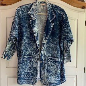 Vintage 80’s stone washed jacket coat M/L